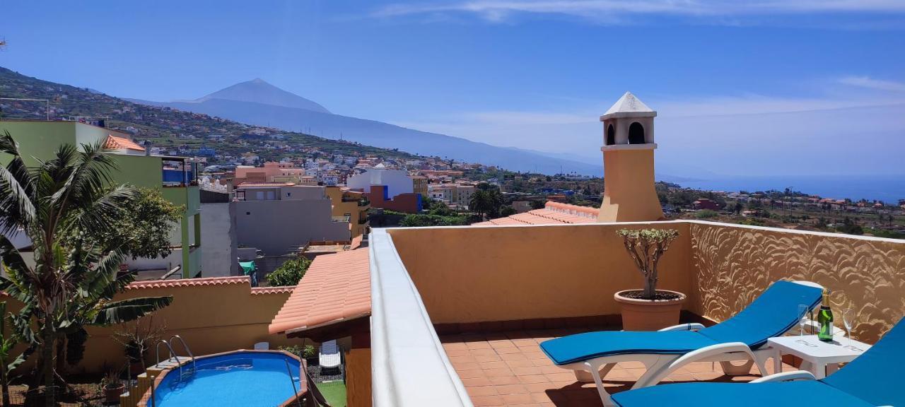 Casa" Vistas Al Teide" Mar Piscina Privada Parking Cubierto Gratuito En Las Instalaciones La Victoria de Acentejo Esterno foto